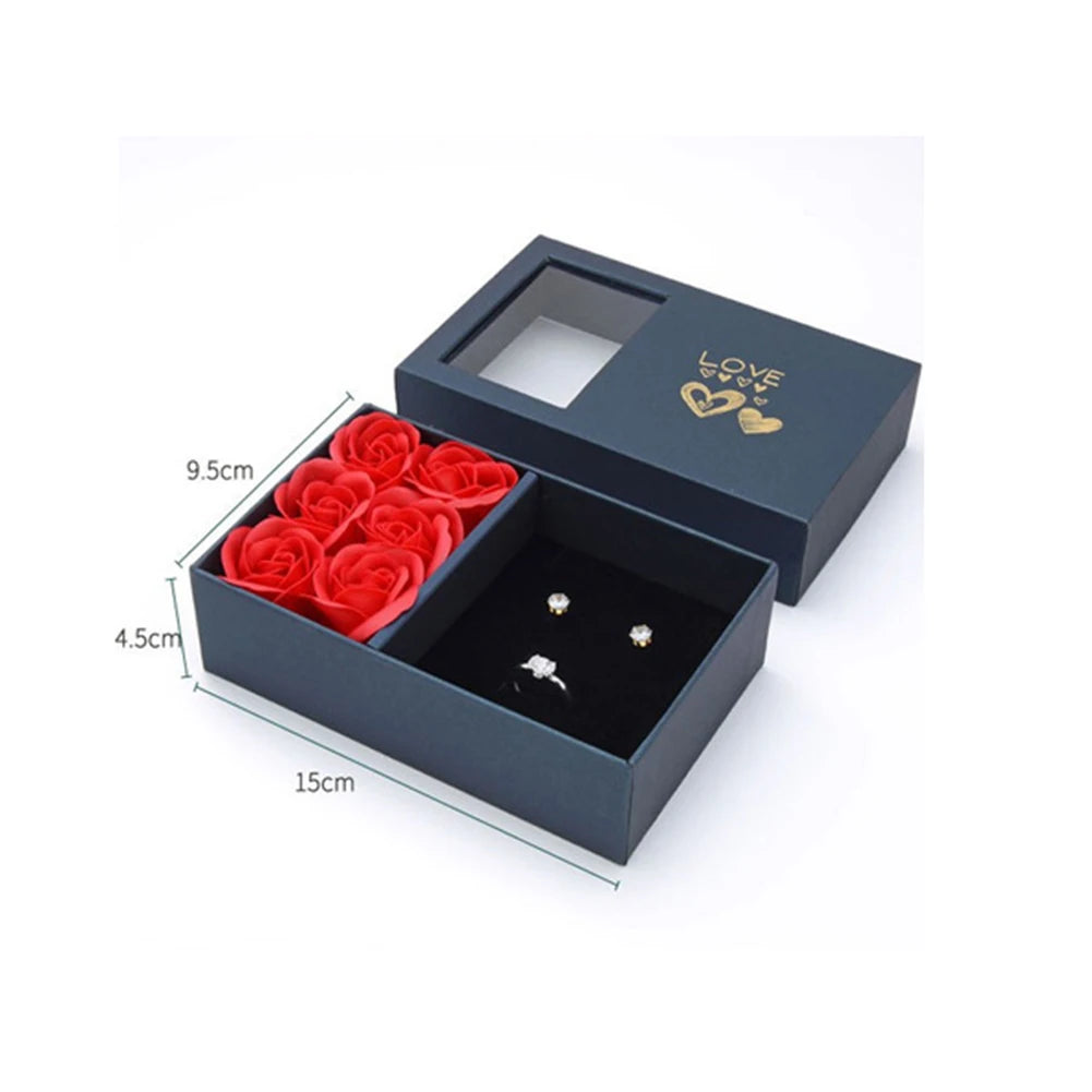 Romantic Rose Jewelry Box – Elegant Gift Packaging